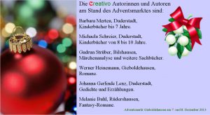 Autoren beim Adventsmarkt